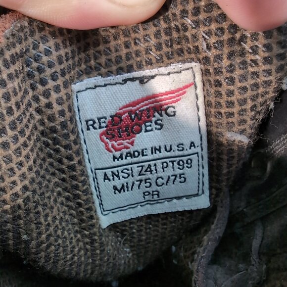 Red Wing Shoes Gore-Tex Steel Toe Work Boots Brown Leather - Picture 6 of 15